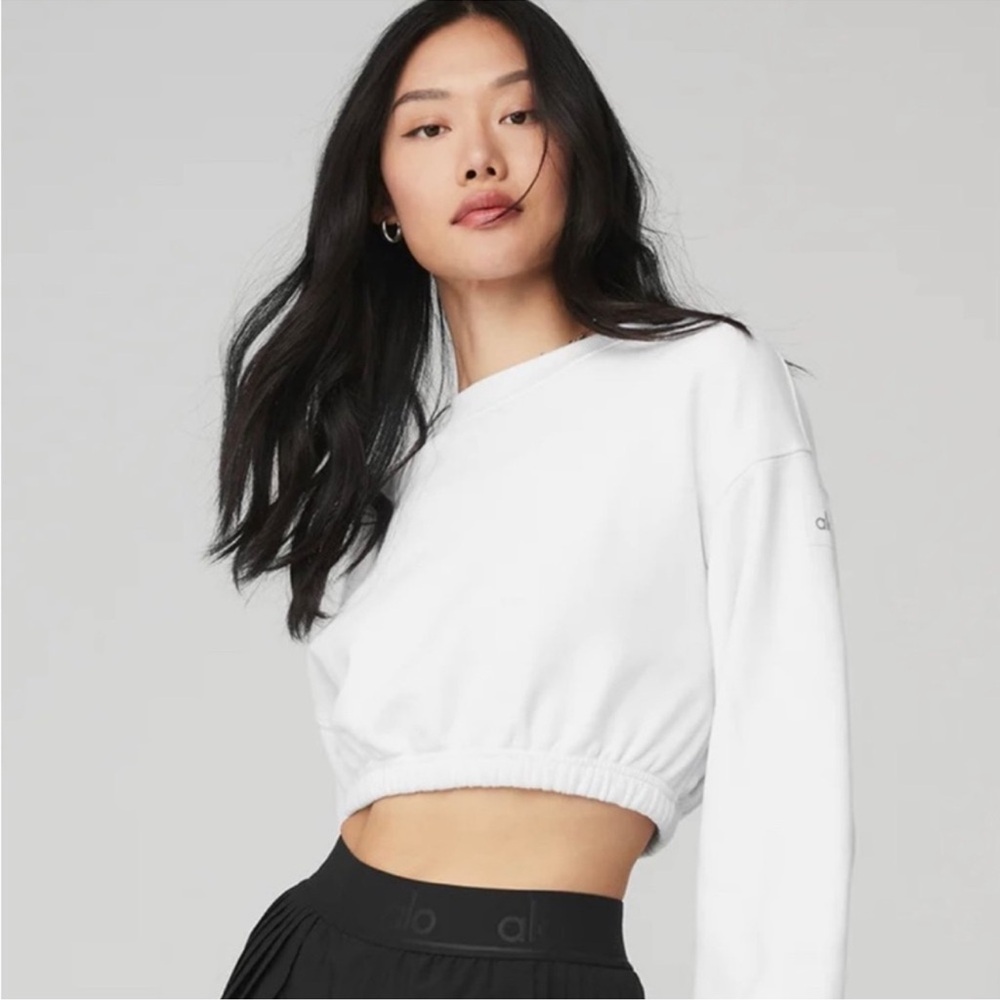 ALO Double Take Crop Pullover